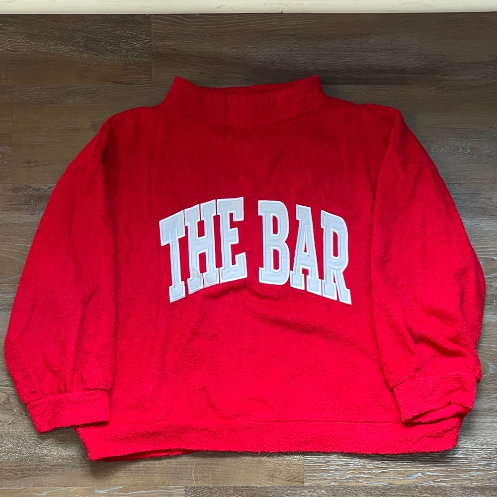 The Bar Vibrant Red Pullover